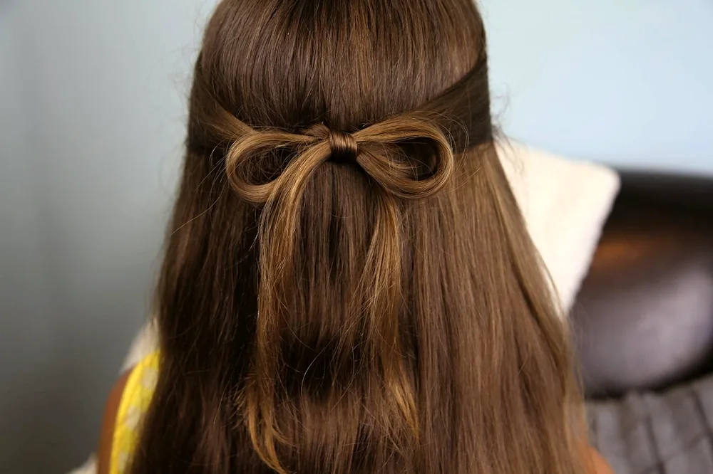 Malvinka hairstyle for long hair for girls