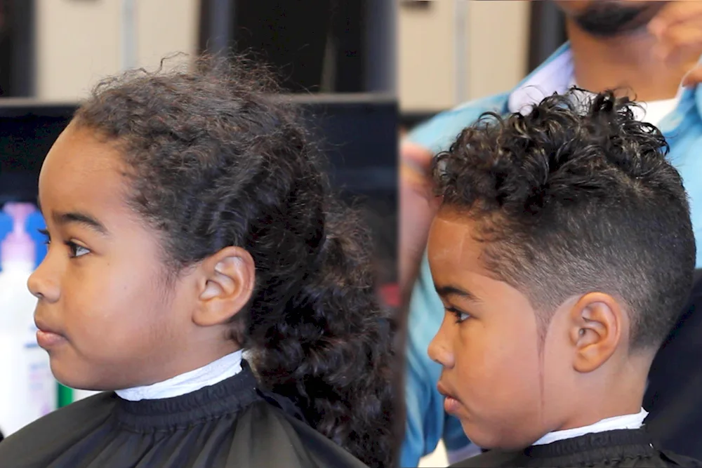 Curly fade