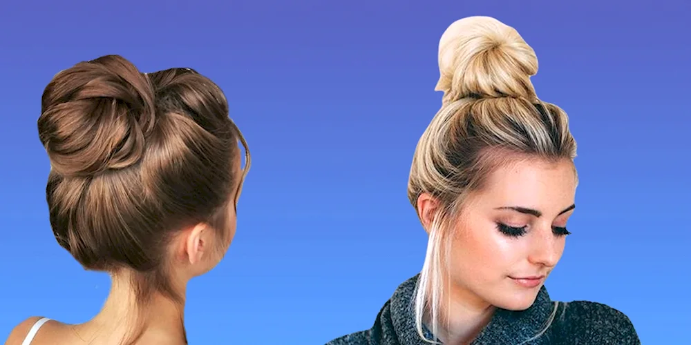 Two buns hairstyle