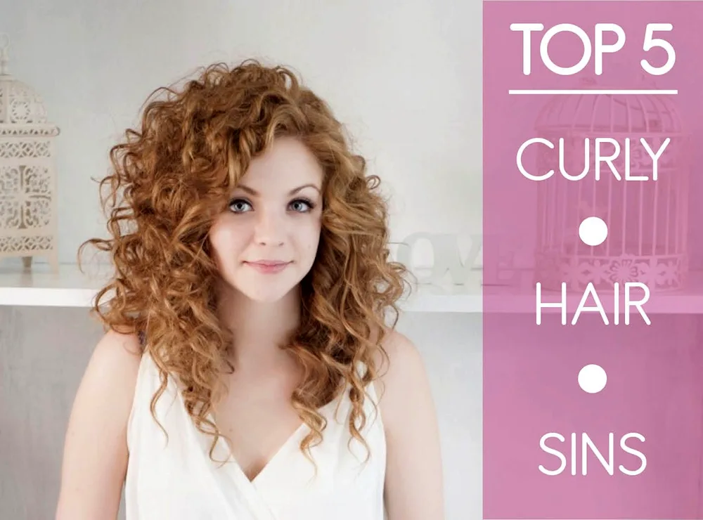 Curly hair with bangs