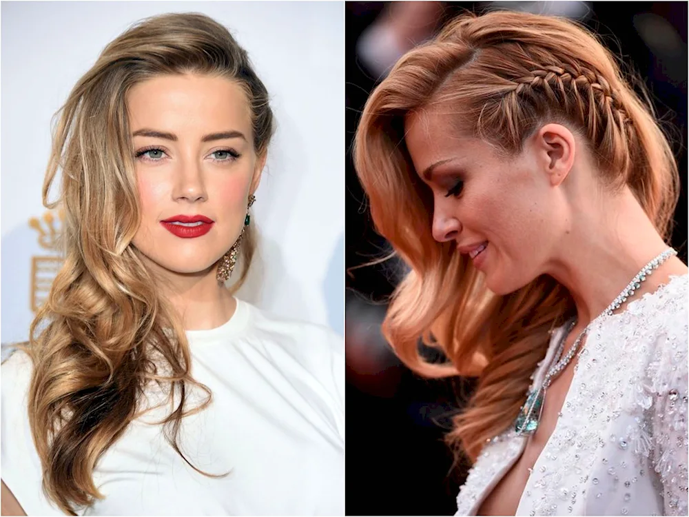 Beautiful hairstyles with threads