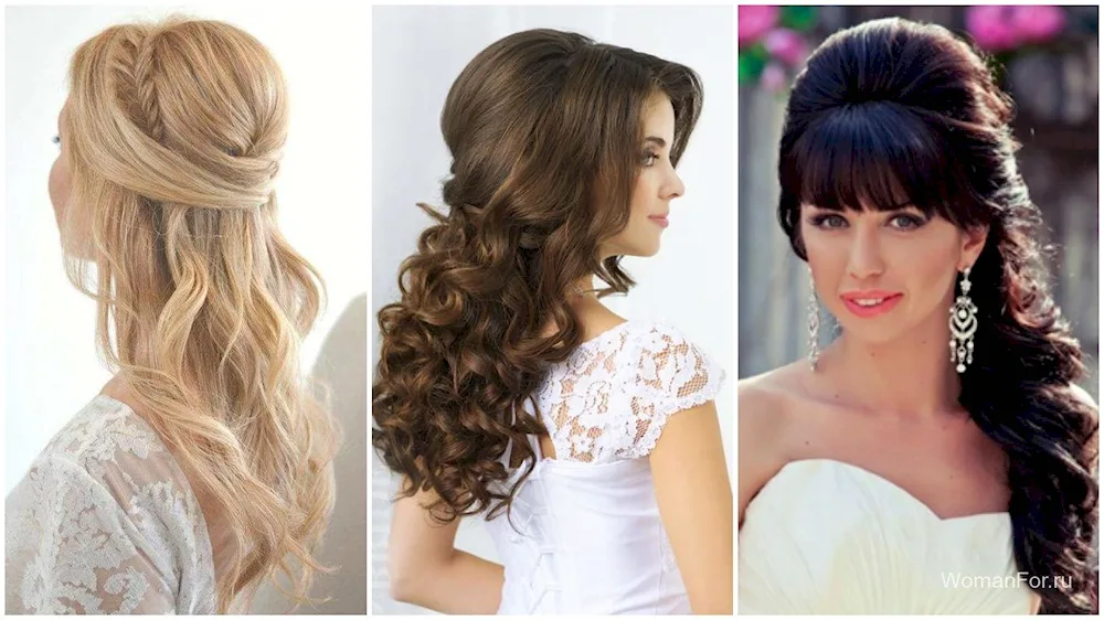 Hair curls on medium hair loose