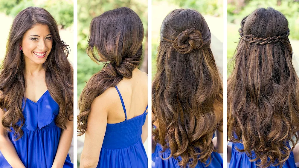 Middle hair loose hairstyles