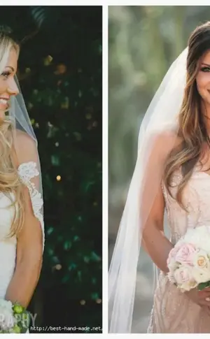 Wedding hairstyle with veil