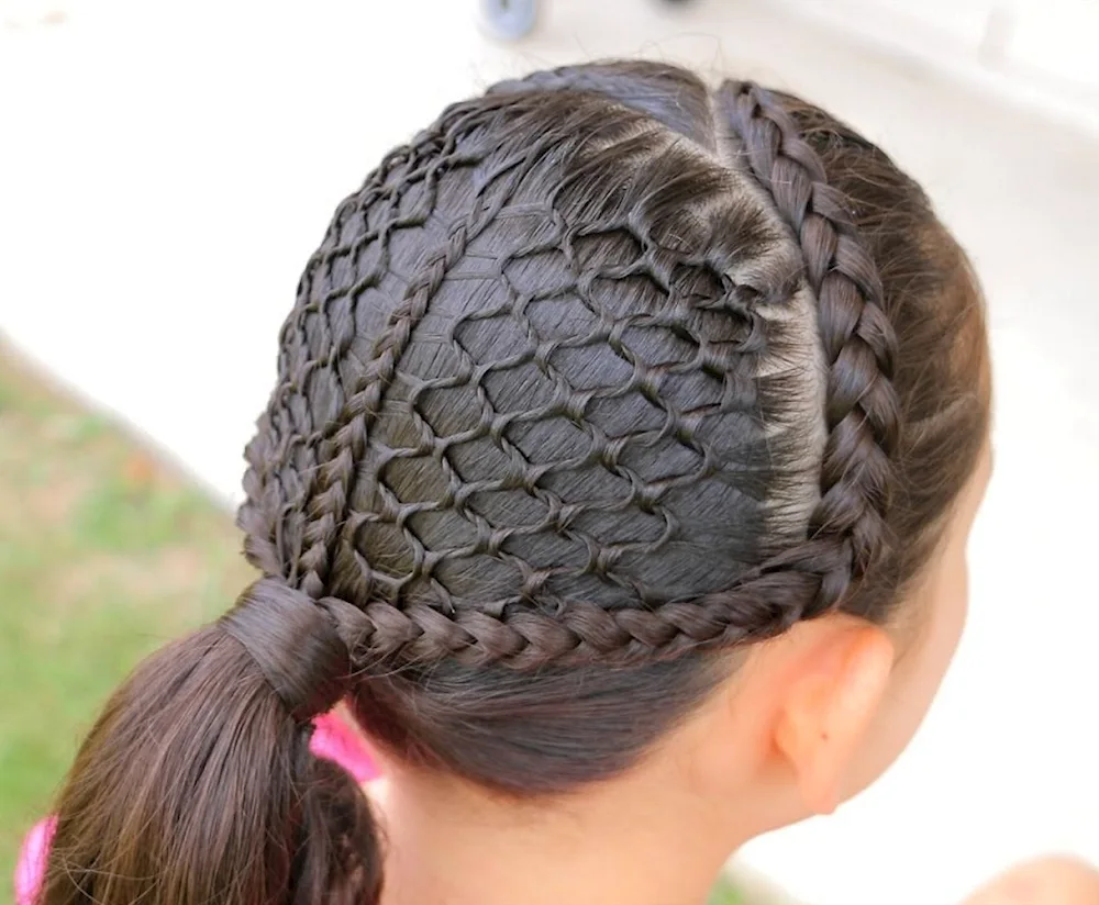 Spider web hairstyle