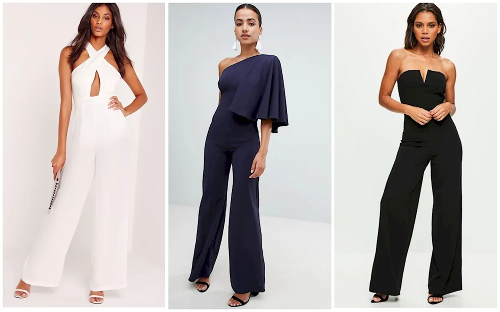 Women's Evening Jumpsuit hairstyle