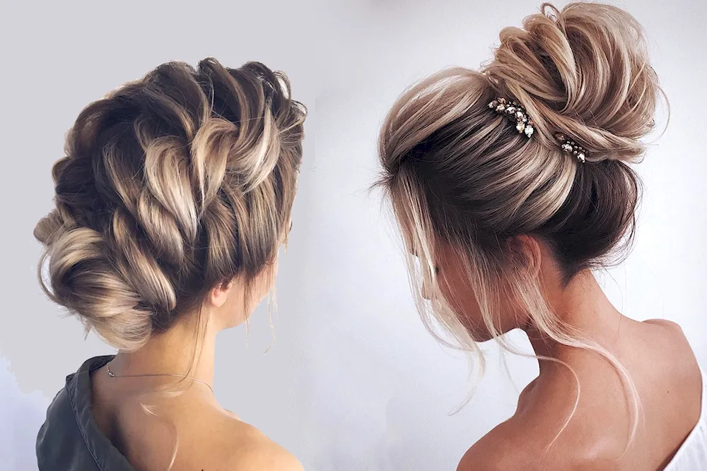 Smooth bun hairstyle