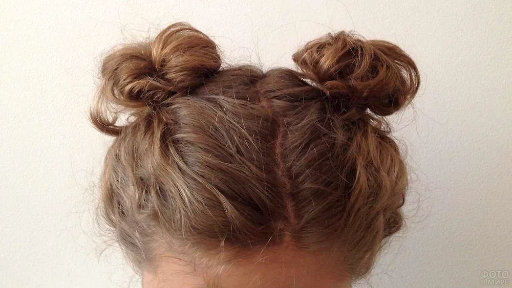 Bundle hairstyle