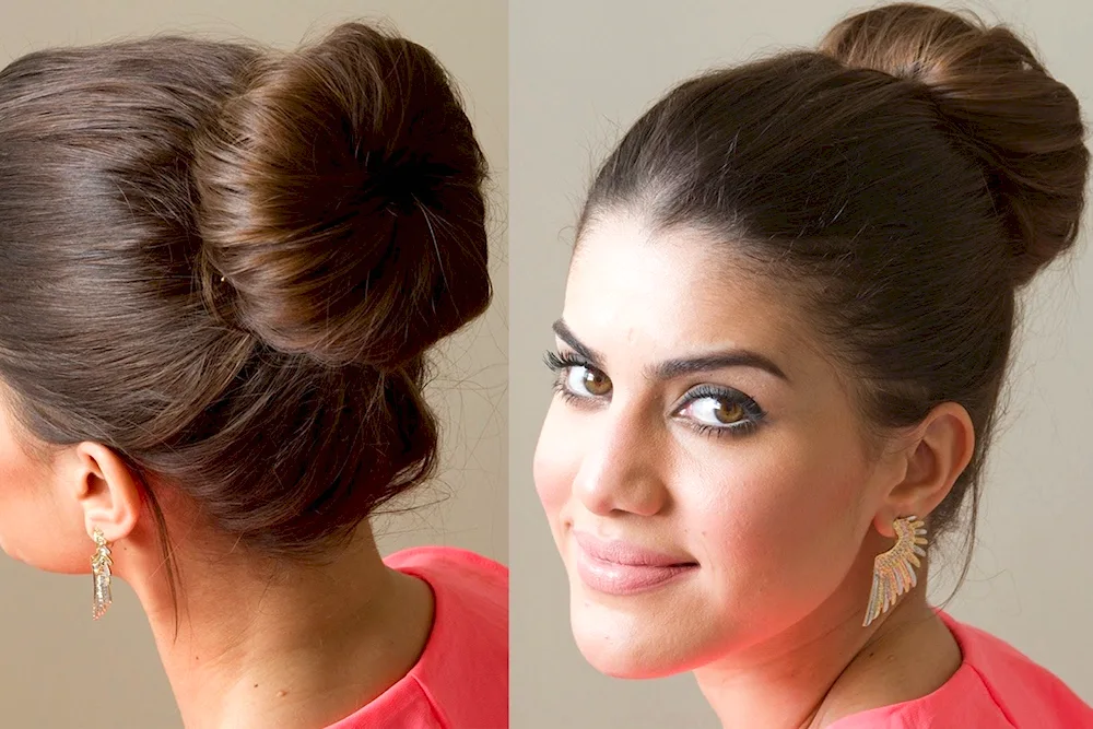 Bun hairstyle