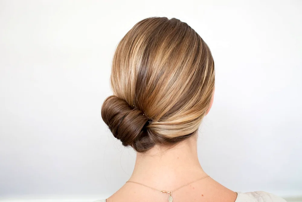 Bun hairstyle