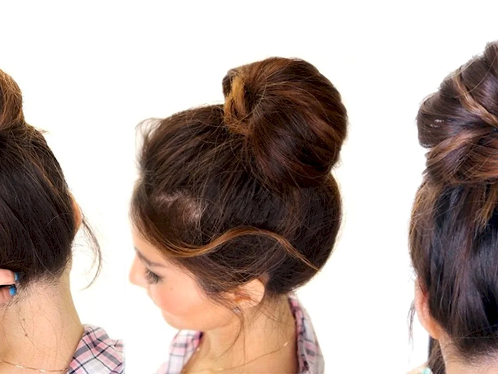 Bun hairstyle