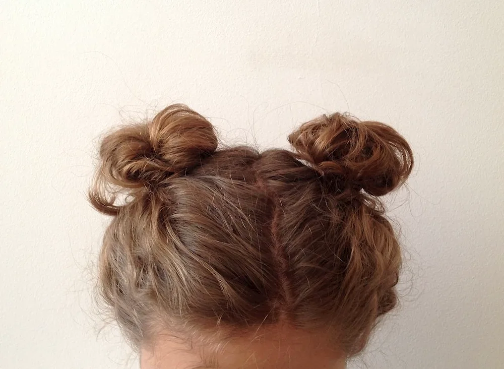 Bundle hairstyle for girls