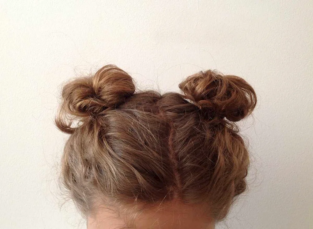 Bun hairstyle for a girl