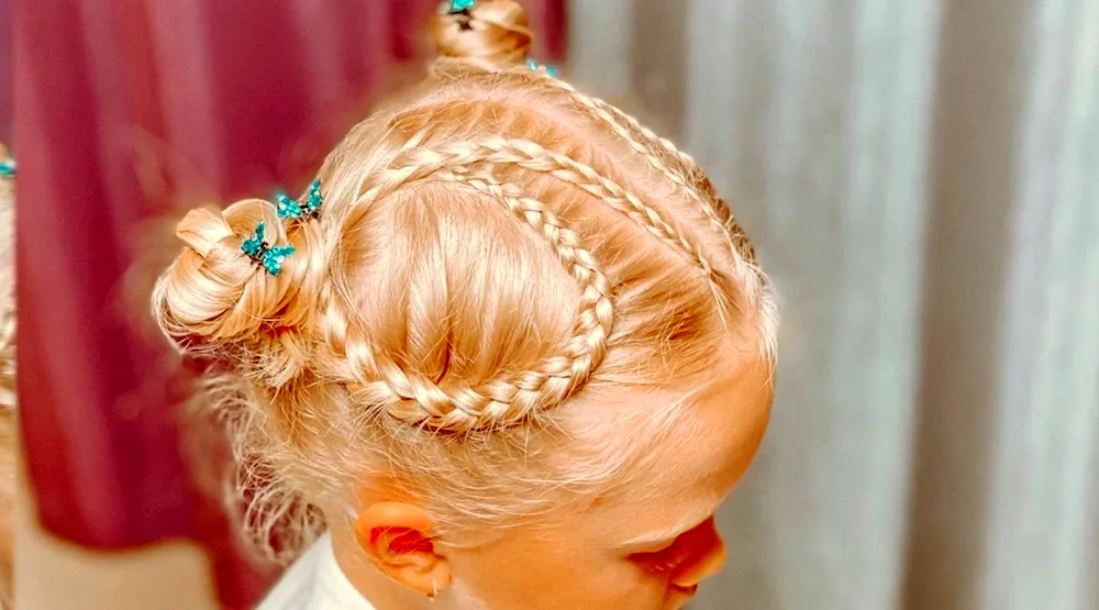 Girl horns hairstyle for girl