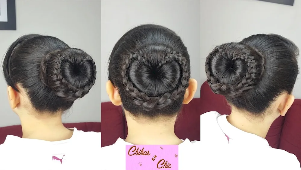 Bouffin bun hairstyle