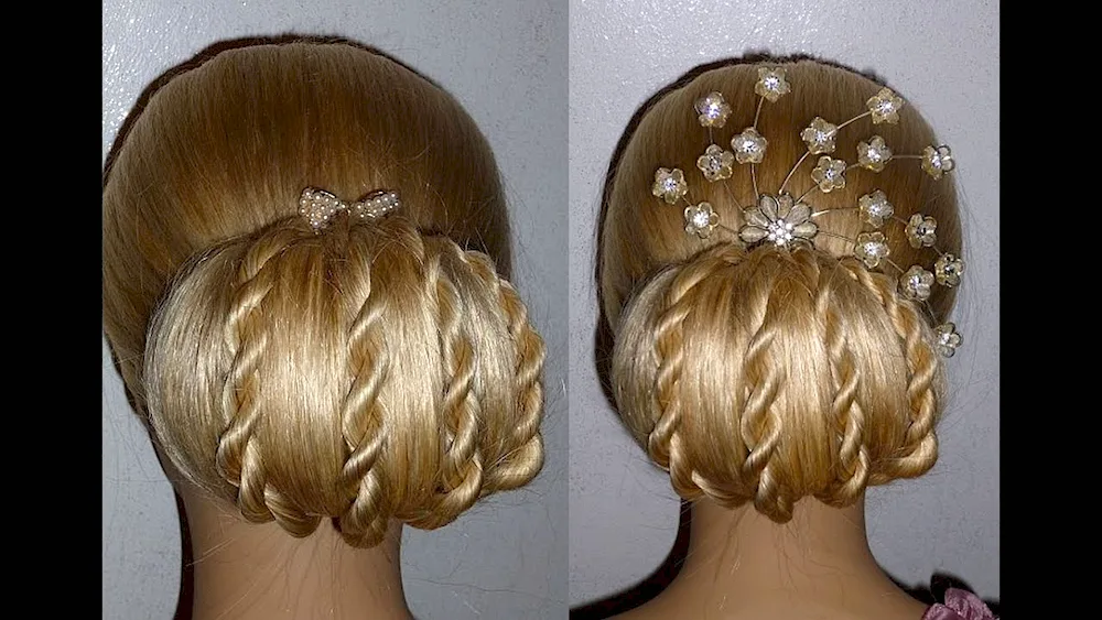 Bun hairstyle for girls