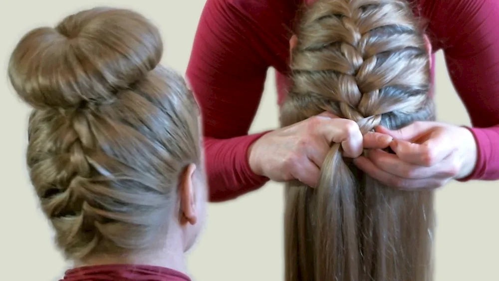 Bun hairstyle