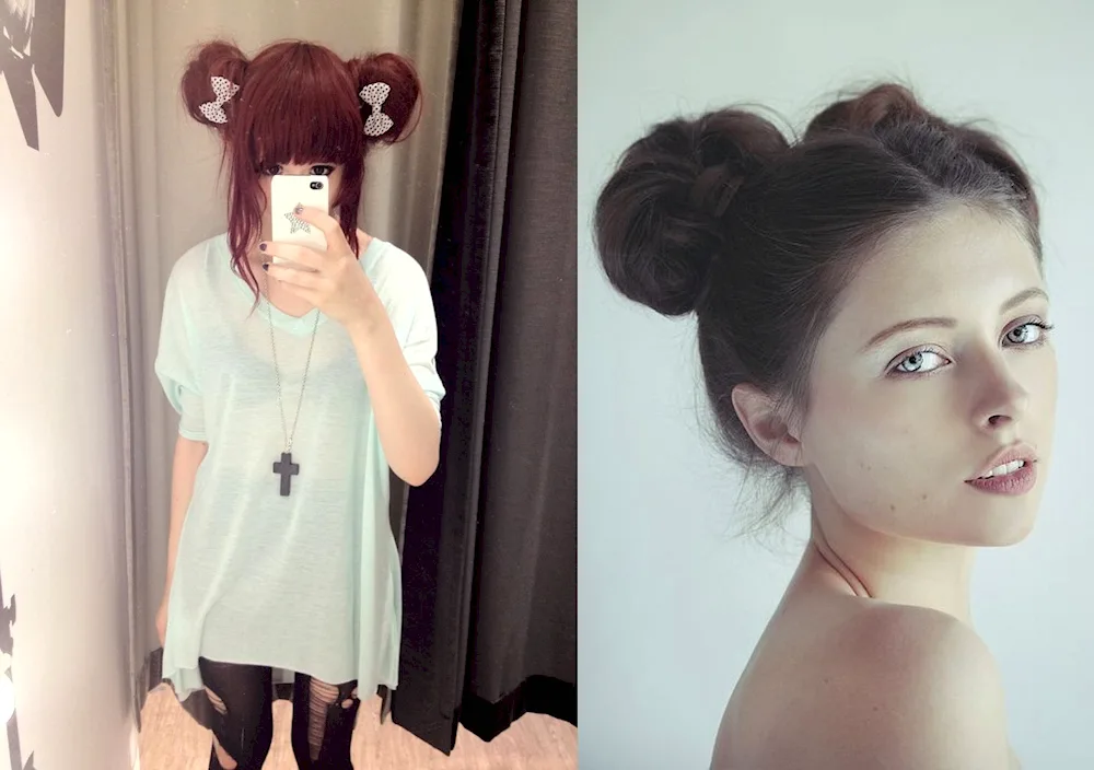 Two Bundle Hairstyle