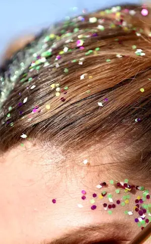 Glitter hairstyle