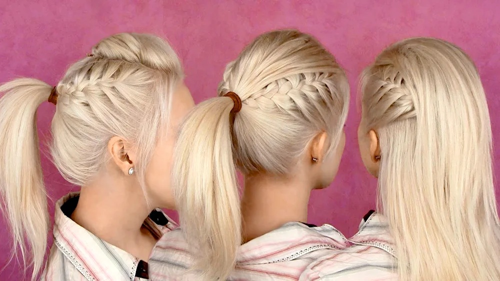 Fashionable hairstyles with braids