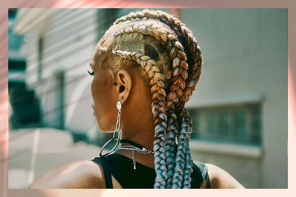 Braids on the temples