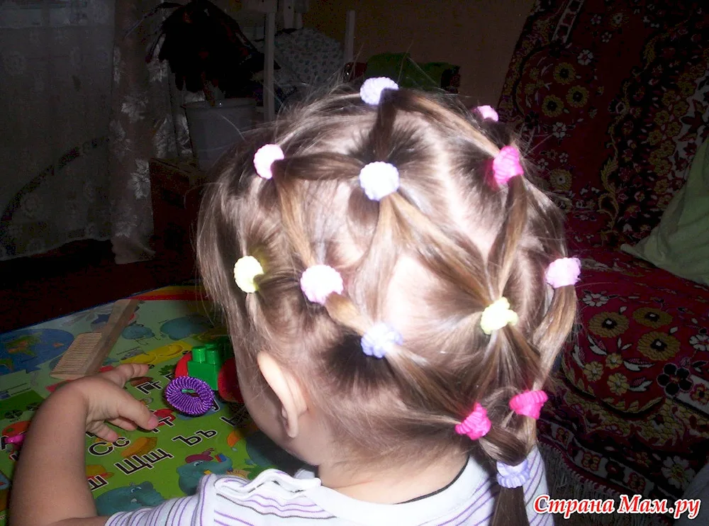 Floral hair clip for hair