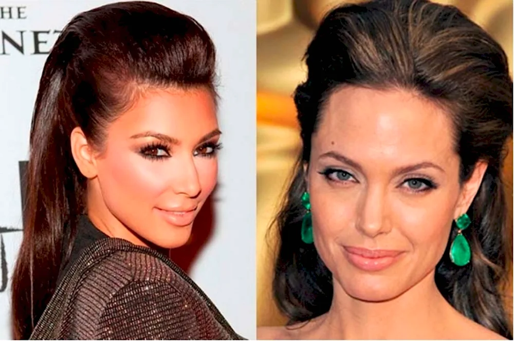 Hair with slicked back hair