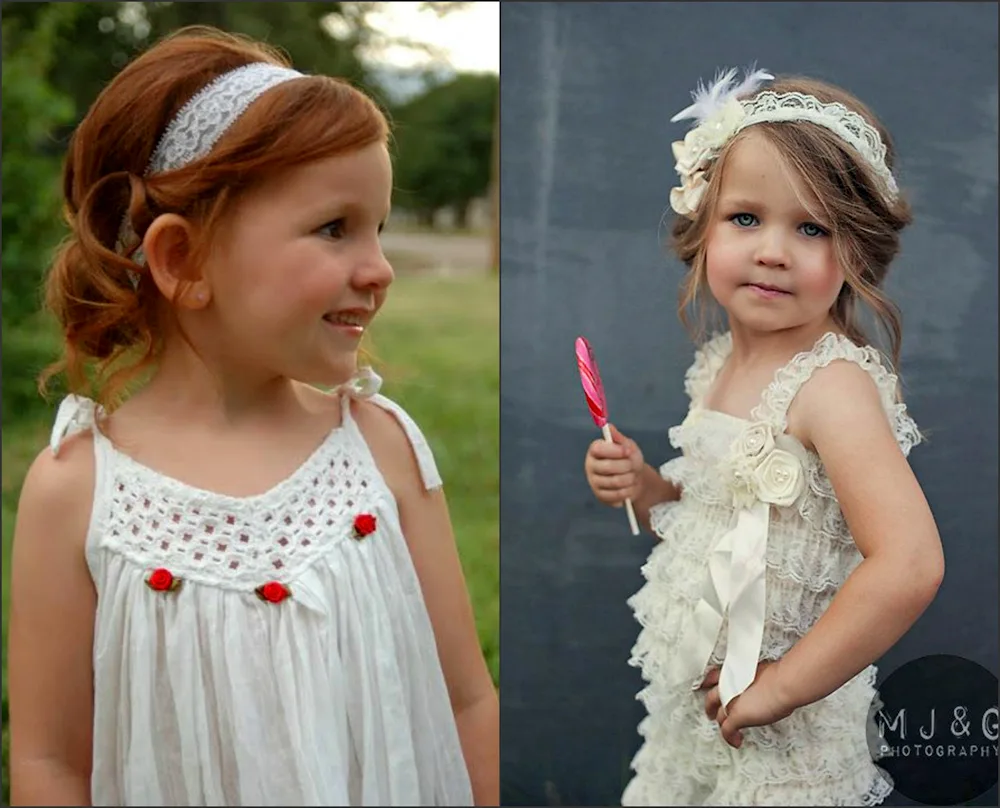 Hairstyle with headband for girls