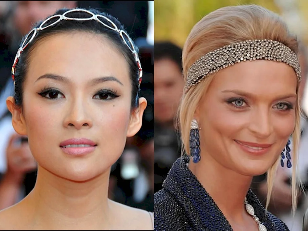 Hair with headband for short hair