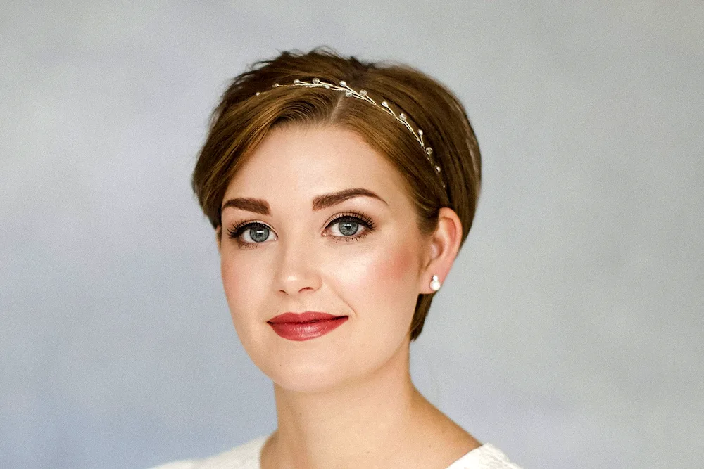 Hair with headband for short hair