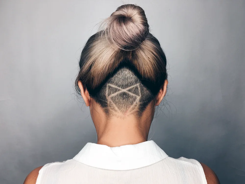 Shaved nape haircuts back of the head
