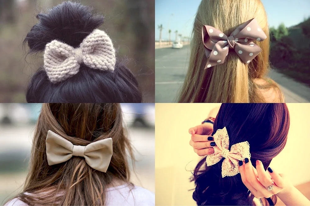 Korean bow hairpins