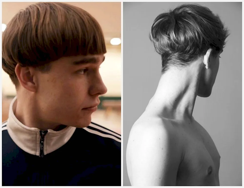Half-box haircut for a boy