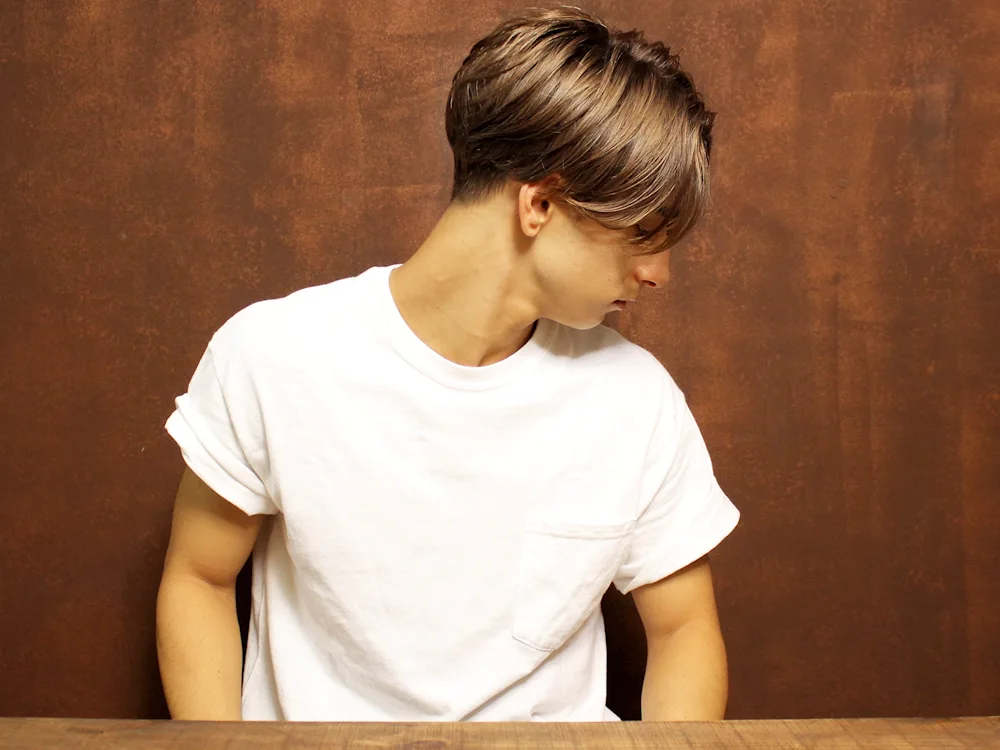 Hair curtain haircut for guys