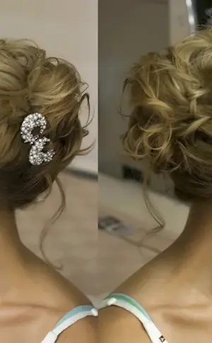 Gathered hair up