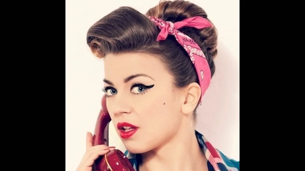 Pin up hairstyle