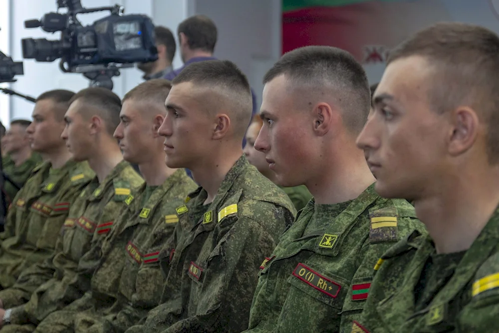 A military haircut