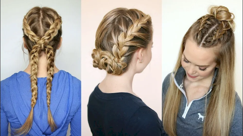 Pool hairstyle for long hair