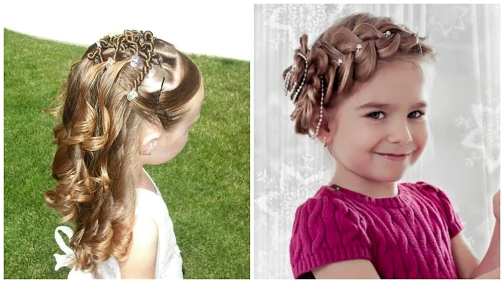 Girl hairstyles for kindergarten for prom