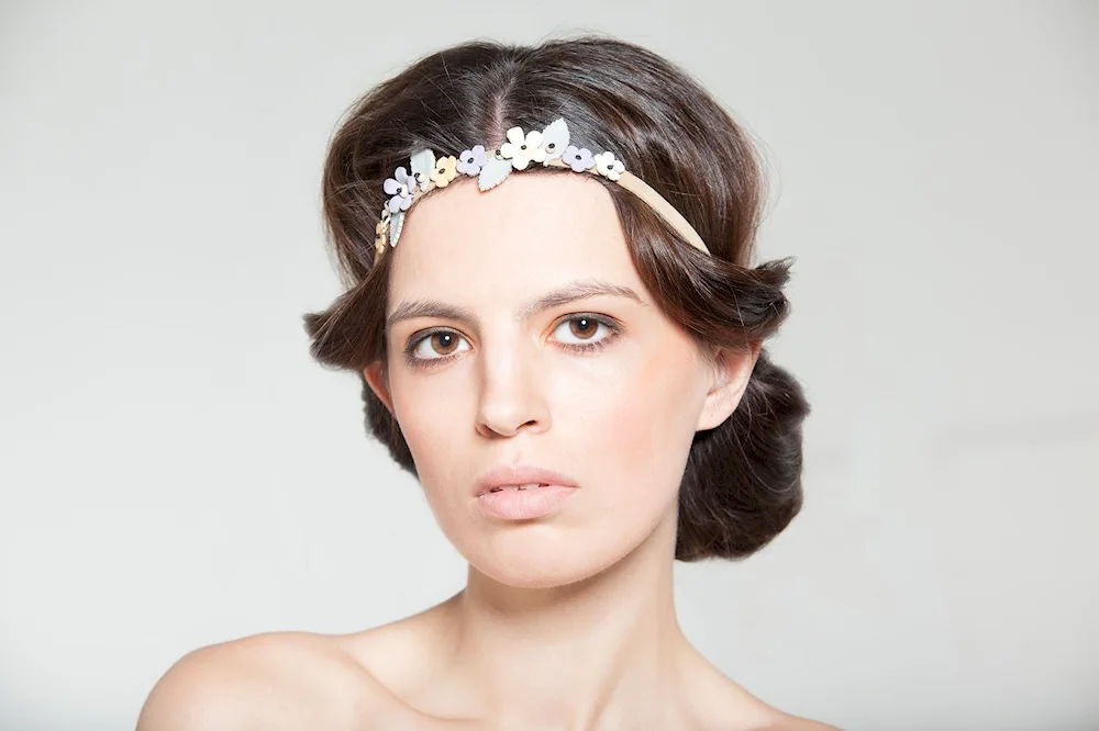 Greek style hairstyle