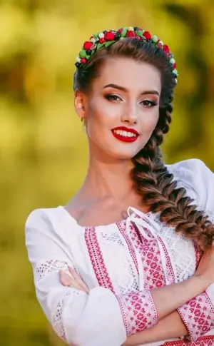 Russian style hairstyle