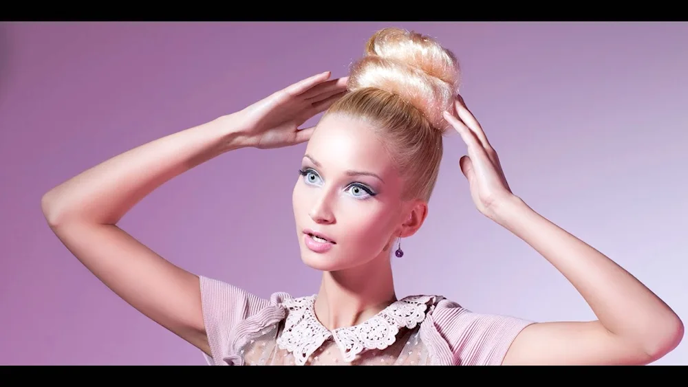 Barbie style hairstyle