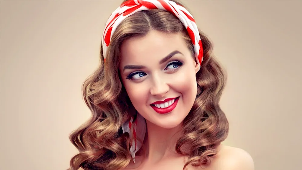Hairstyles with headscarf on head