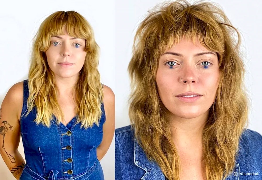 Wolfcut haircut