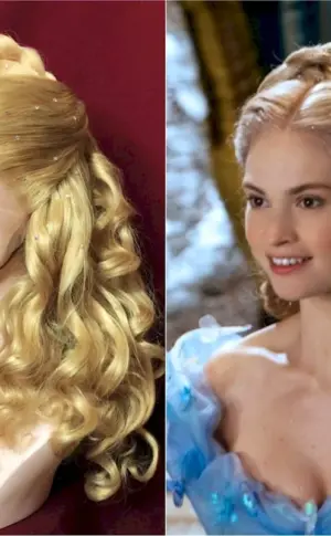 Cinderella hairstyle from the film