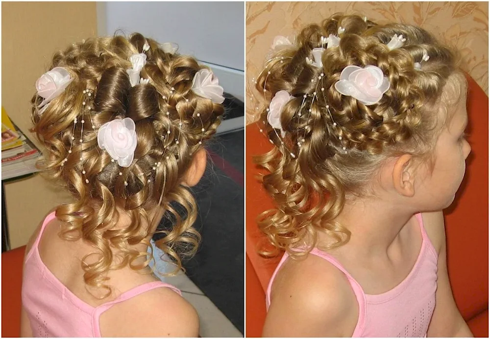 Hair for kindergarten graduation