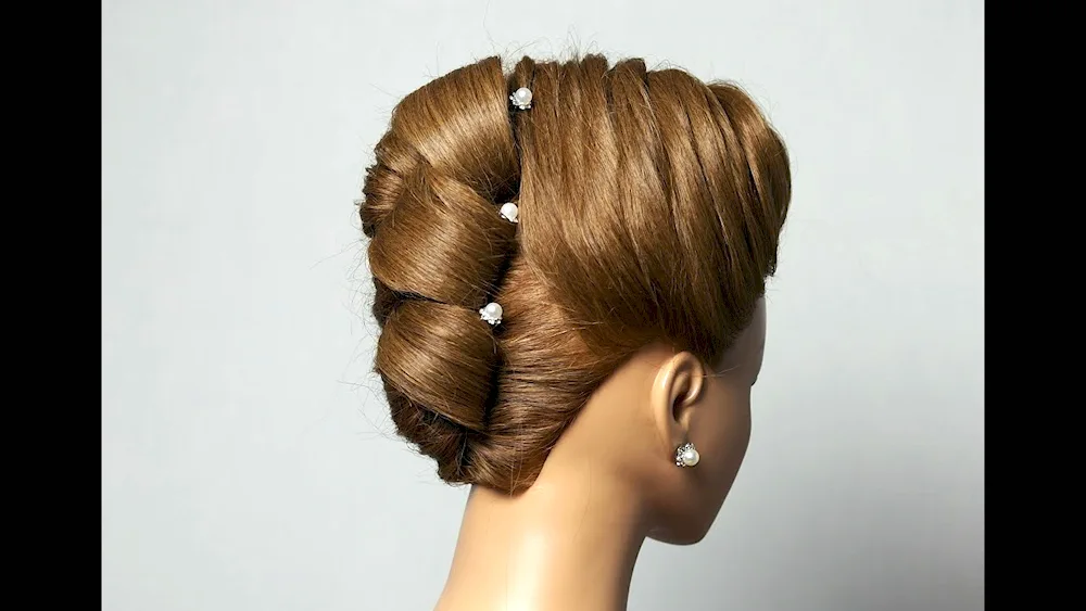 Ballroom dancing bun hairstyle