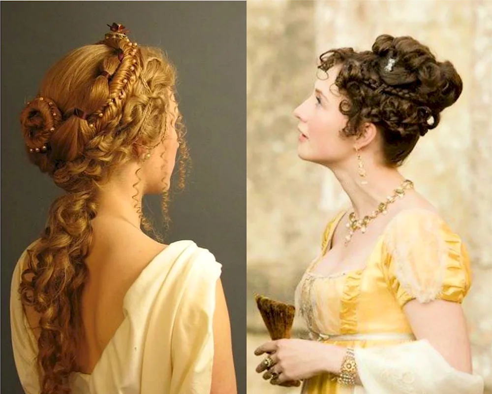 Ampire hairstyle 19th century