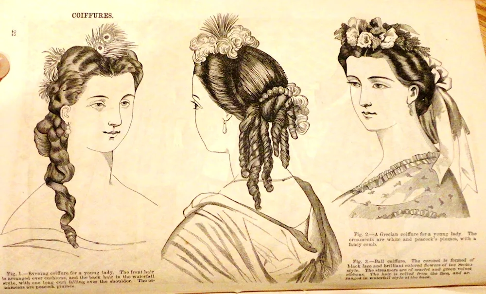 Biedermeier hairstyles 19th century