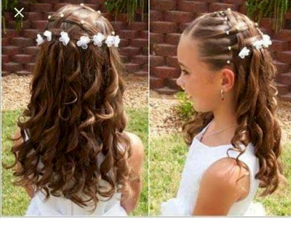 Girl hairstyles for Kindergarten Prom